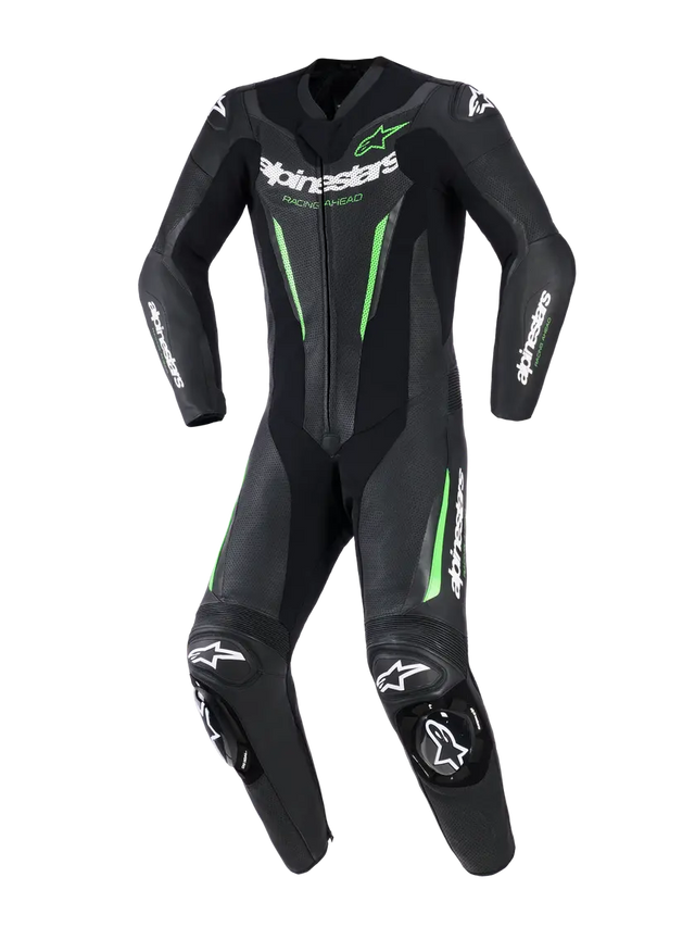 Alpinestars GP Force V2 One Piece Leather Suit Black / Green