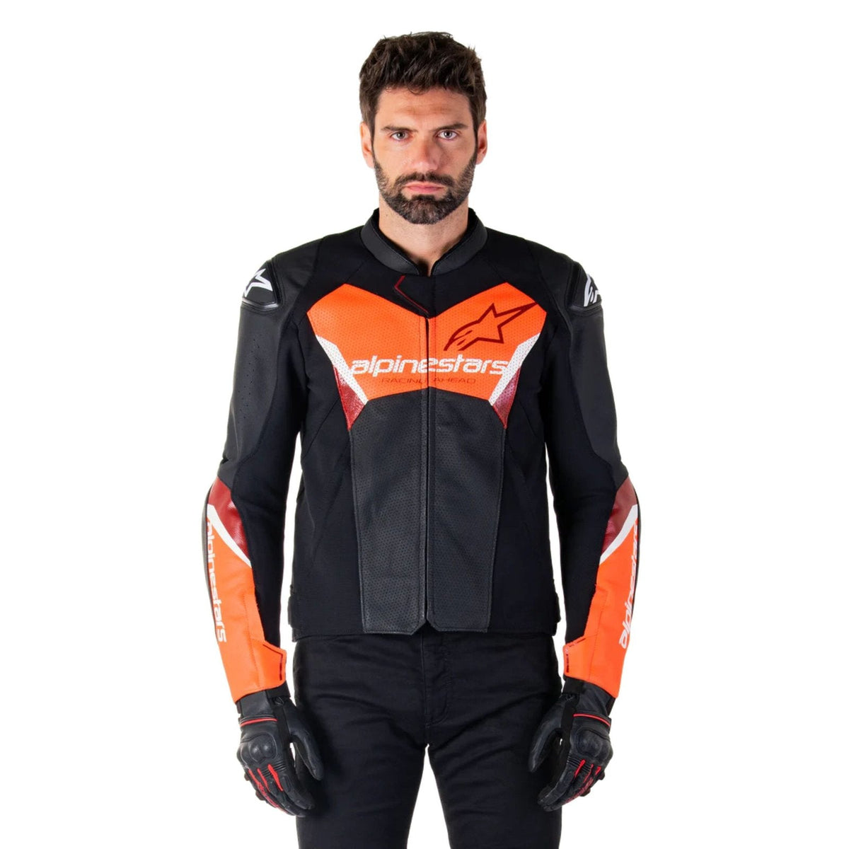 ALPINESTARS FASTER V3 AIRFLOW LEATHER JACKET