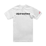 Alpinestars Linear Wordmark 2.0 CSF Tee White / Red / Black