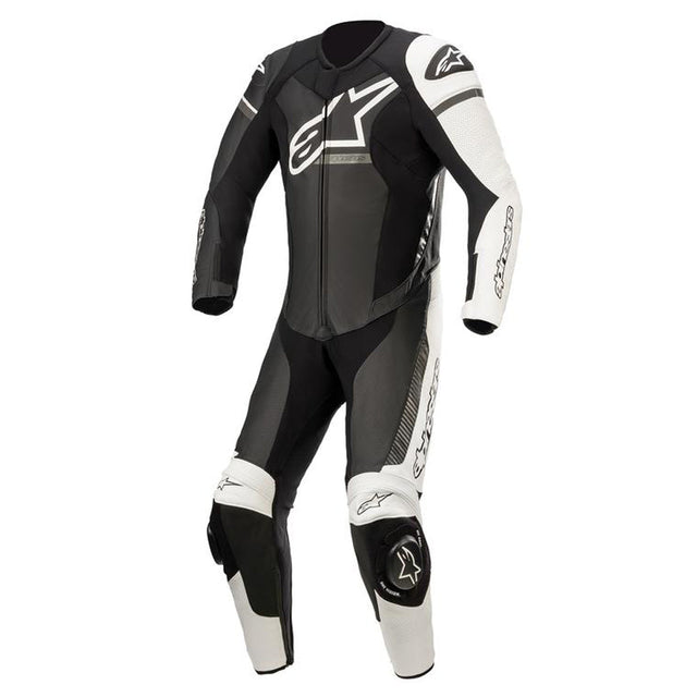 Alpinestars GP Force Phantom One Piece Leather Suit Black / White / Metallic Grey