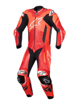Alpinestars GP Plus V4 Sprint 1 Piece Leather Suit Fluo Red / Mid Red / White