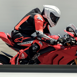 Alpinestars Missile V2 Ward One Piece Leather Suit Black / Fluo Red / White