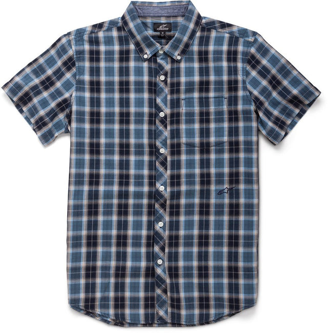 Alpinestars Shirt - Men's Short Sleeve Plaid Woven Casual Shirt