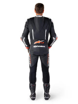 Alpinestars GP-R7 One Piece Leather Suit Black / White / Fluo Red